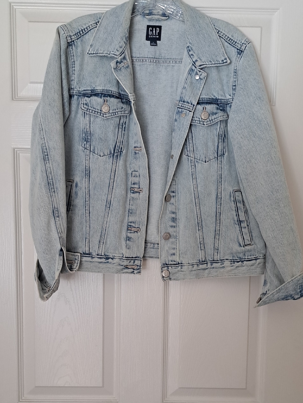 GAP Factory Light Wash Stonewashed Denim Jacket